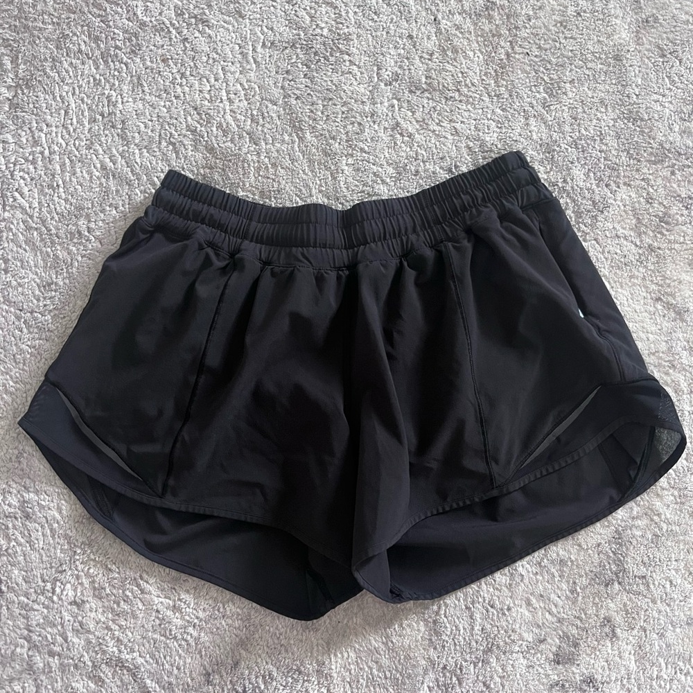 Lululemon Athletica Black Athletic Shorts Lightweight Moisture-Wicking